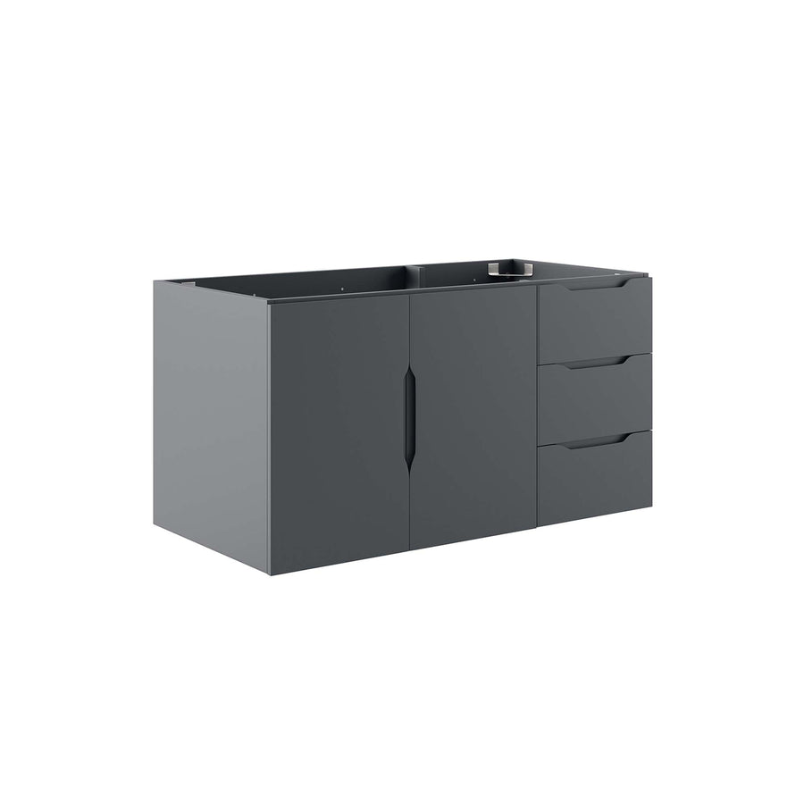 Bellamy 36" Bathroom Vanity Cabinet (Sink Basin Not Included) in Gray