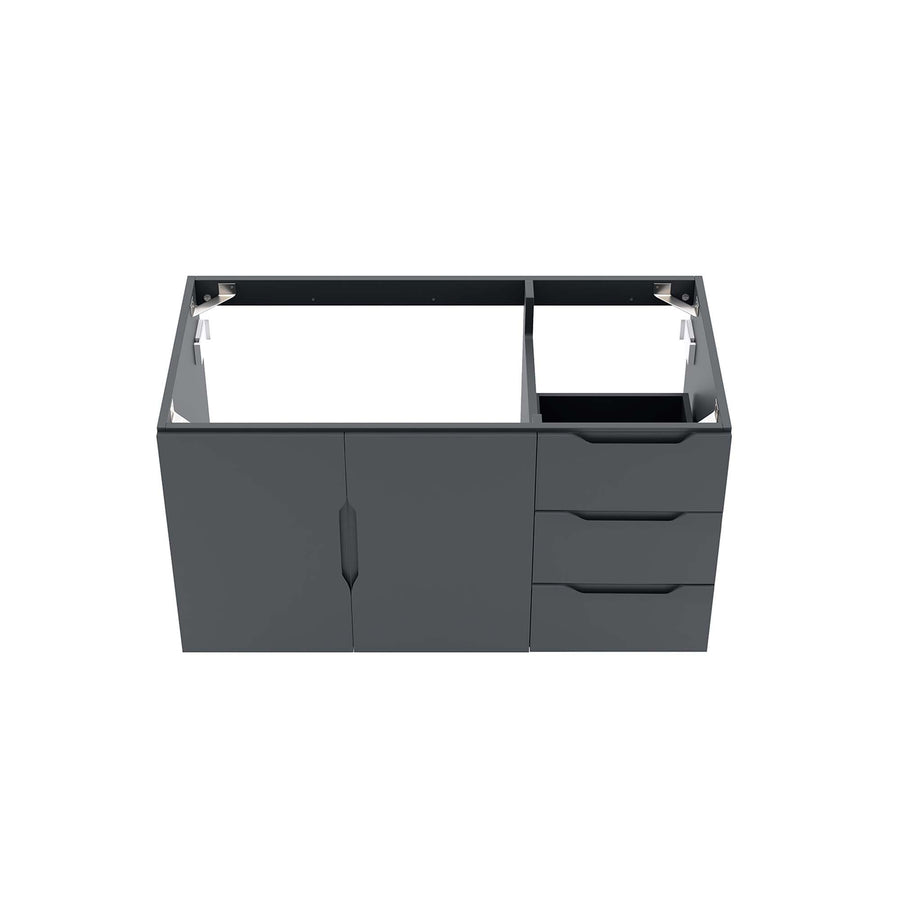 Bellamy 36" Bathroom Vanity Cabinet (Sink Basin Not Included) in Gray