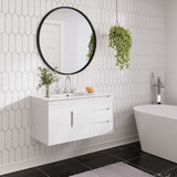 Bellamy 36" Bathroom Vanity Cabinet (Sink Basin Not Included) in White