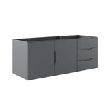 Bellamy 48" Double or Single Sink Compatible (Not Included) Bathroom Vanity Cabinet in Gray