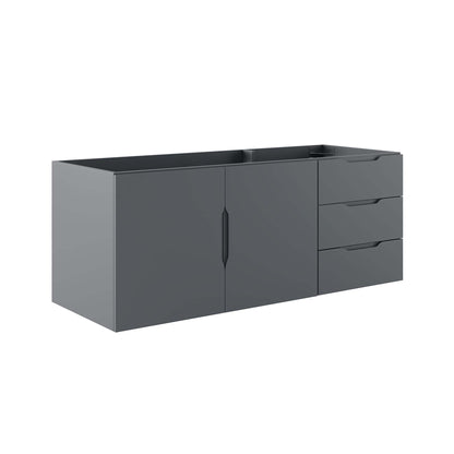 Vitality 48" Double or Single Sink Compatible (Not Included) Bathroom Vanity Cabinet by Furniture For America