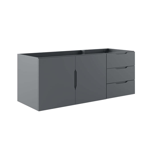 Vitality 48" Double or Single Sink Compatible (Not Included) Bathroom Vanity Cabinet by Furniture For America