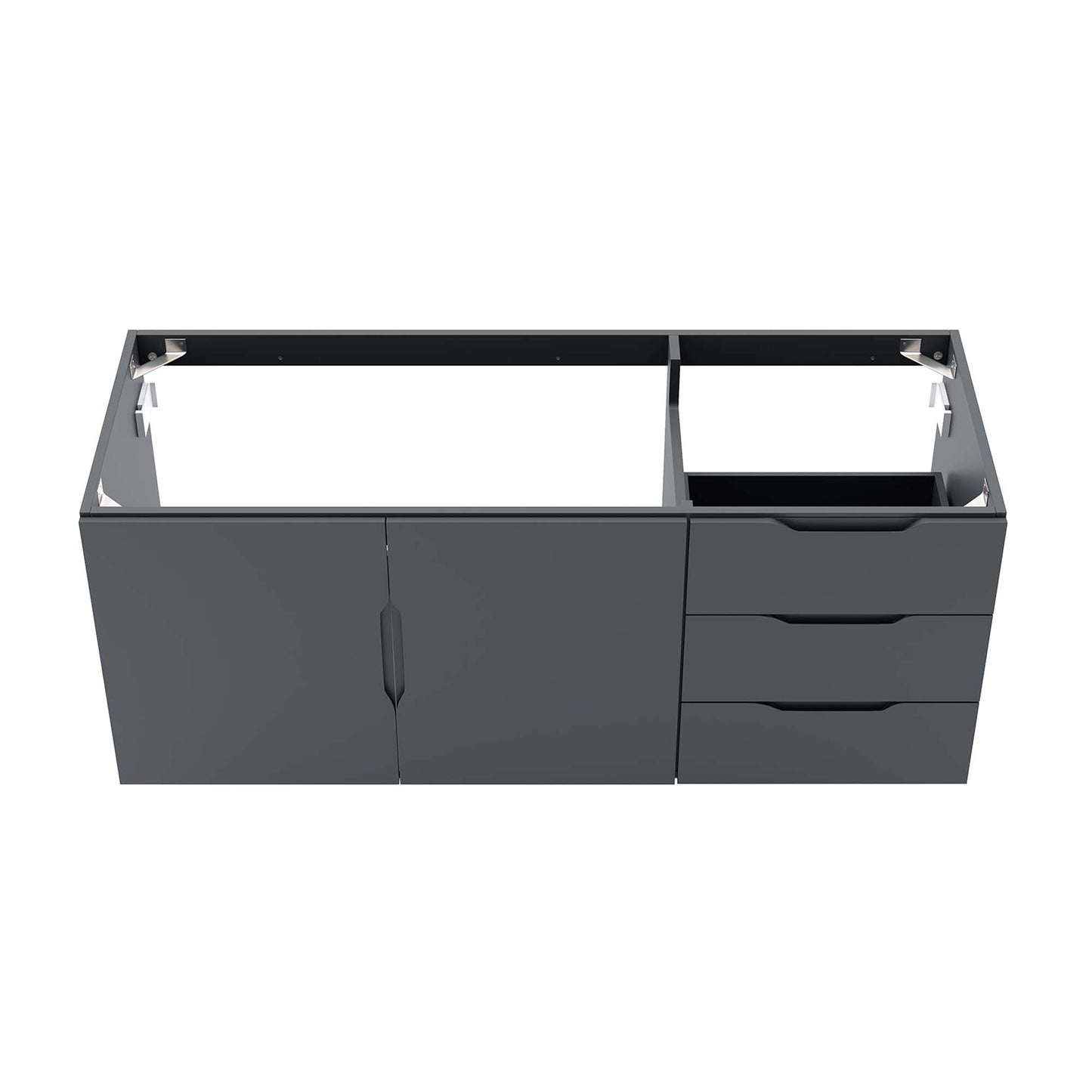 Vitality 48" Double or Single Sink Compatible (Not Included) Bathroom Vanity Cabinet by Furniture For America