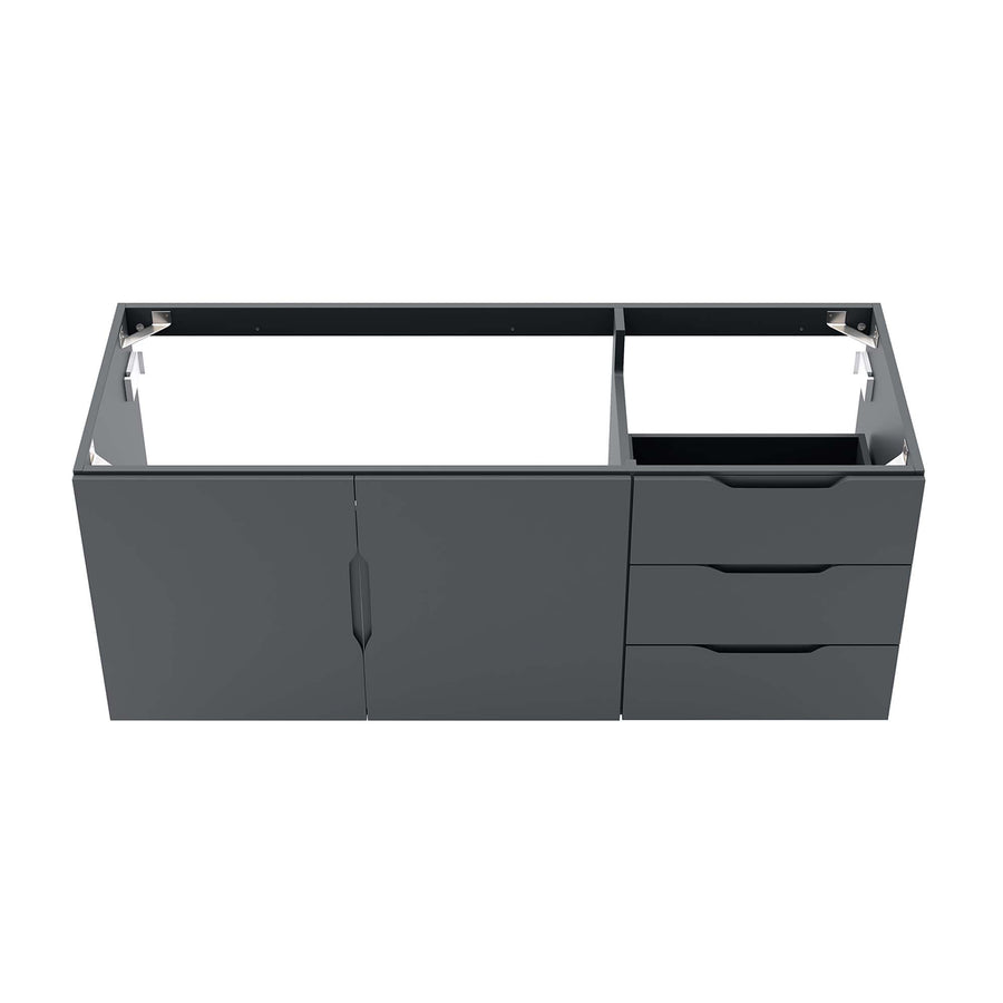 Bellamy 48" Double or Single Sink Compatible (Not Included) Bathroom Vanity Cabinet in Gray