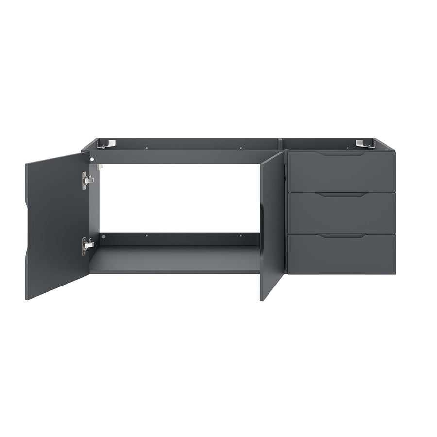 Bellamy 48" Double or Single Sink Compatible (Not Included) Bathroom Vanity Cabinet in Gray