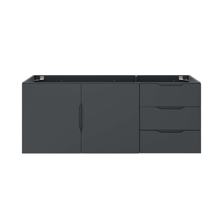 Bellamy 48" Double or Single Sink Compatible (Not Included) Bathroom Vanity Cabinet in Gray