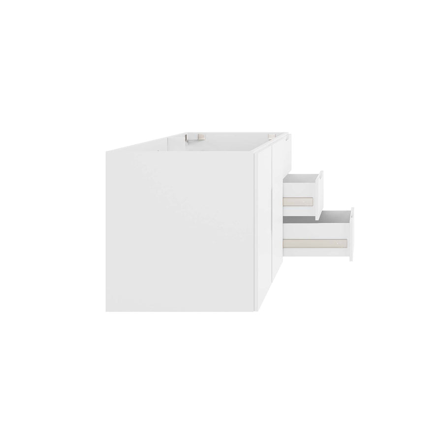 Bellamy 48" Double or Single Sink Compatible (Not Included) Bathroom Vanity Cabinet in White
