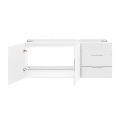 Vitality 48" Double or Single Sink Compatible (Not Included) Bathroom Vanity Cabinet by Furniture For America