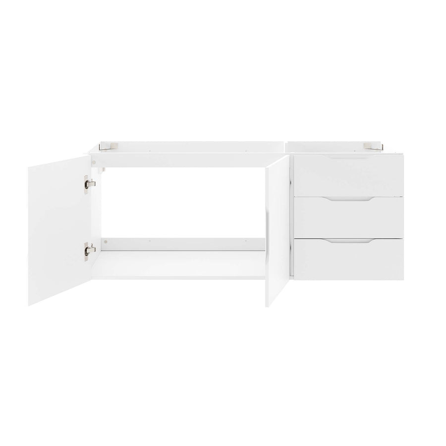 Bellamy 48" Double or Single Sink Compatible (Not Included) Bathroom Vanity Cabinet in White