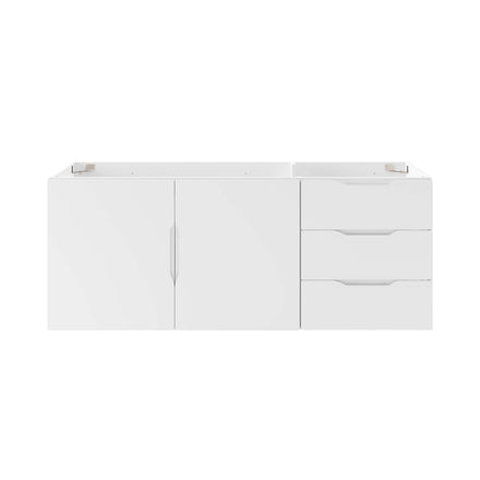 Vitality 48" Double or Single Sink Compatible (Not Included) Bathroom Vanity Cabinet in White