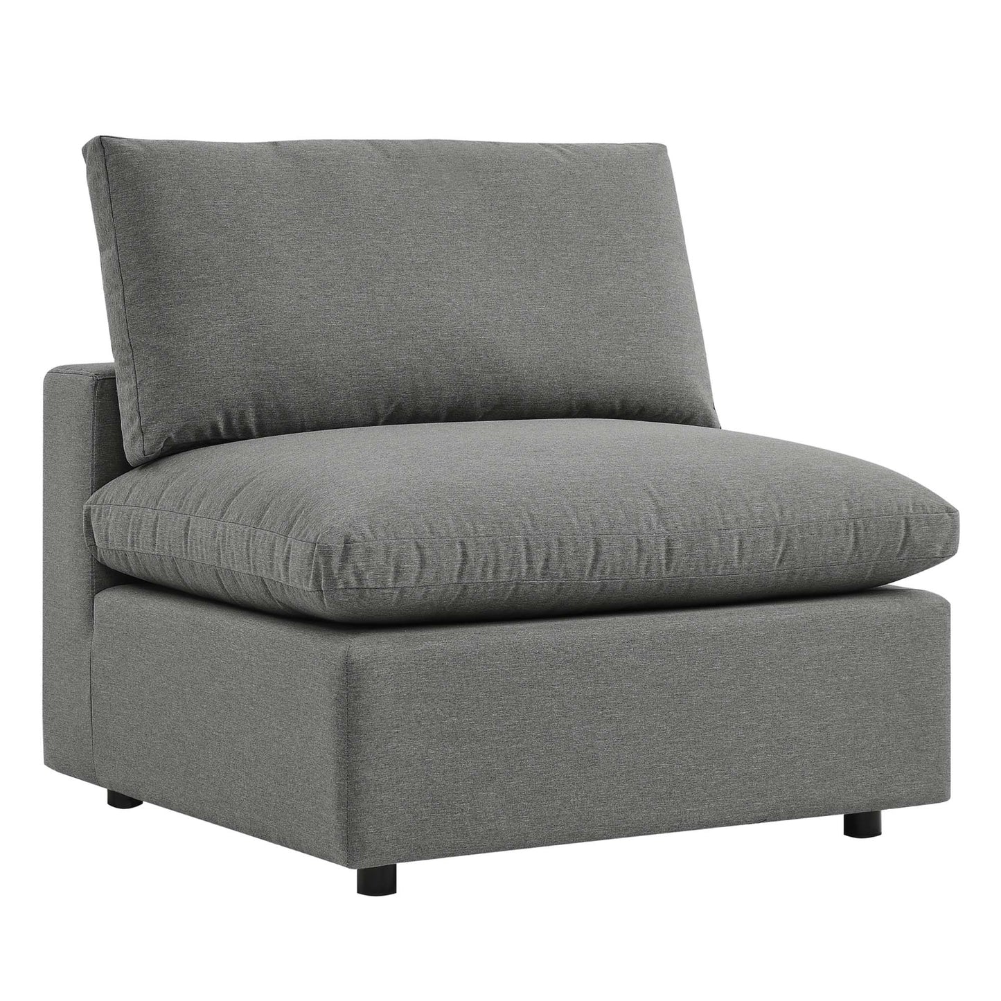 Commix Overstuffed Outdoor Patio Armless Chair by Furniture For America