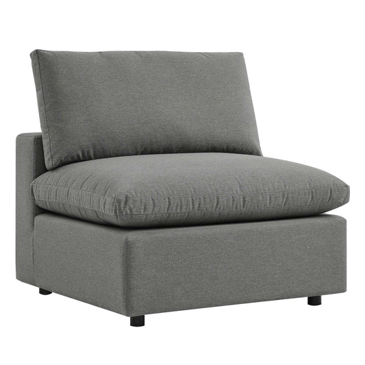 Commix Overstuffed Outdoor Patio Armless Chair by Furniture For America