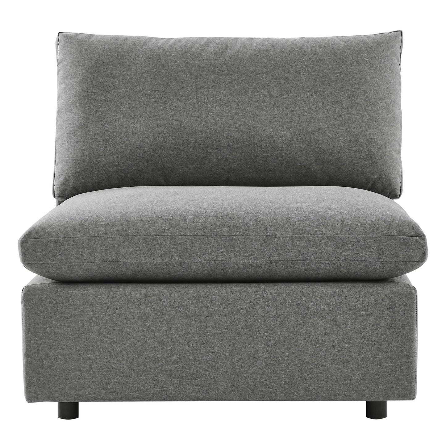 Commix Overstuffed Outdoor Patio Armless Chair by Furniture For America