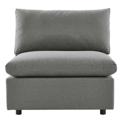 Commix Overstuffed Outdoor Patio Armless Chair by Furniture For America