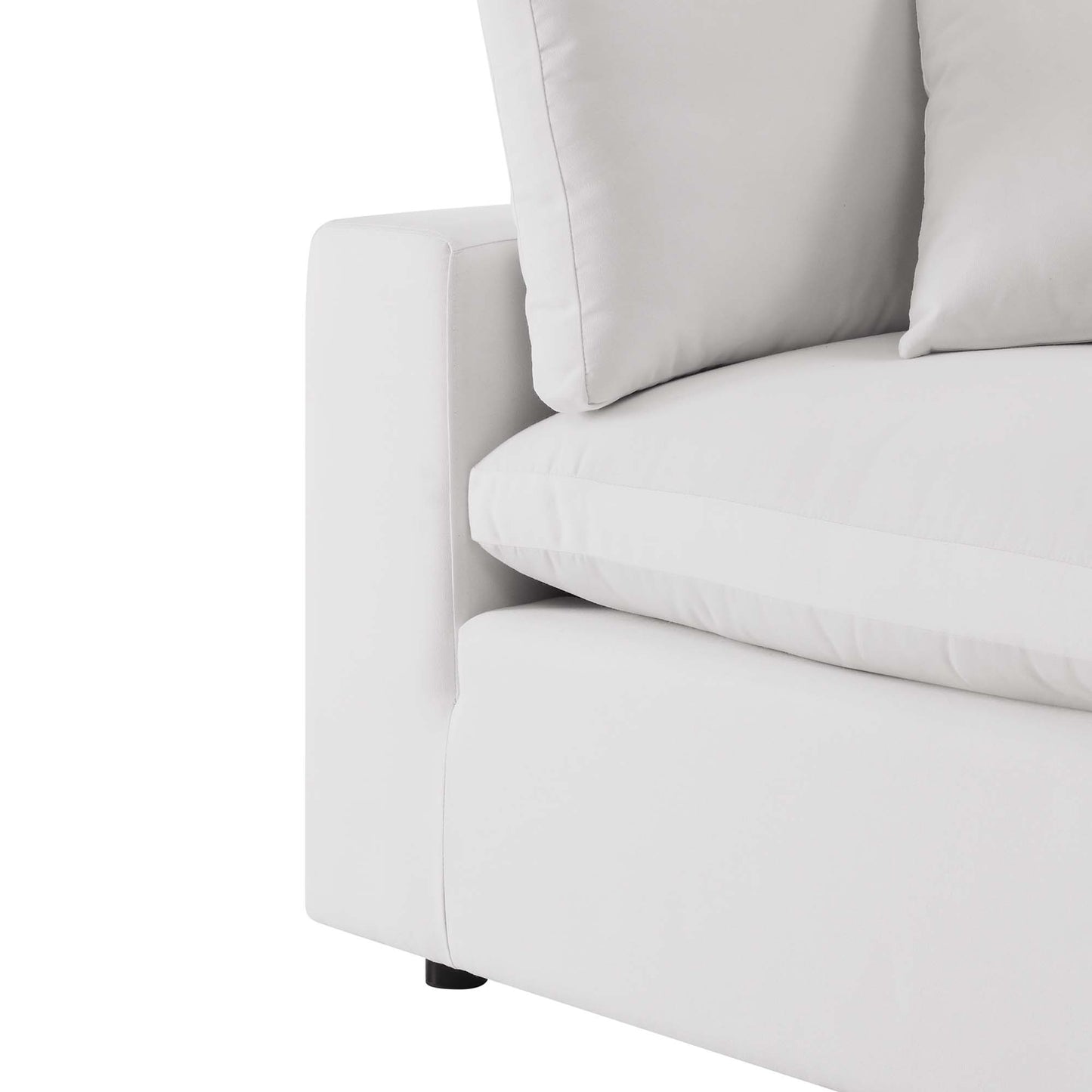 Commix Overstuffed Outdoor Patio Armless Chair by Furniture For America
