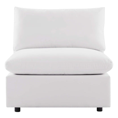 Commix Overstuffed Outdoor Patio Armless Chair by Furniture For America