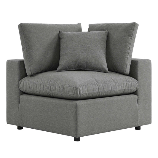 Commix Overstuffed Outdoor Patio Corner Chair by Furniture For America