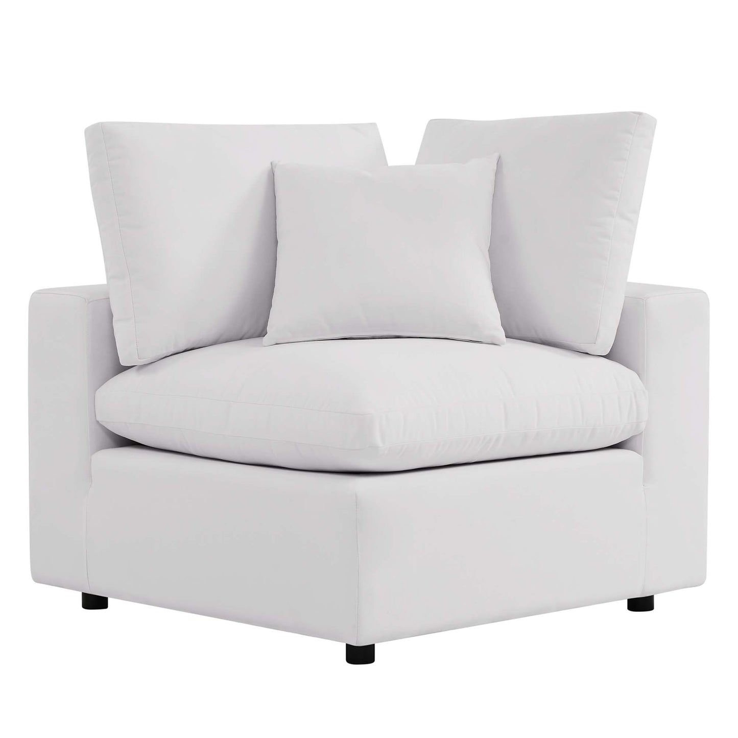 Commix Overstuffed Outdoor Patio Corner Chair by Furniture For America