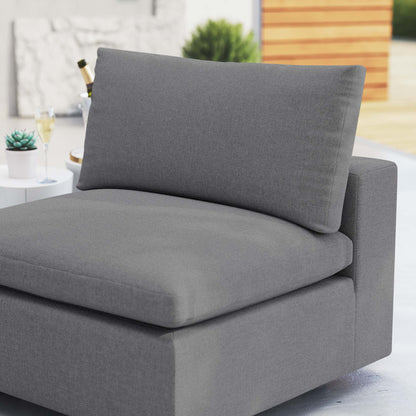 Commix SunbrellaÂ® Outdoor Patio Armless Chair by Furniture For America