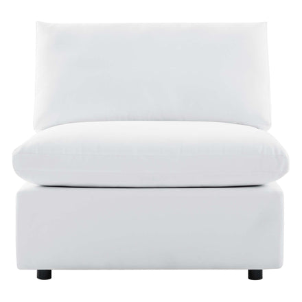 Commix Sunbrella® Outdoor Patio Armless Chair in White