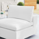 Linden Sunbrella® Outdoor Patio Armless Chair in White