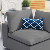 Linden Sunbrella® Outdoor Patio Corner Chair in Gray