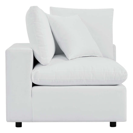 Commix Sunbrella® Outdoor Patio Corner Chair in White