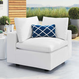 Linden Sunbrella® Outdoor Patio Corner Chair in White