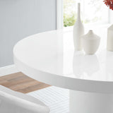 Jonah 60" Round Dining Table in White