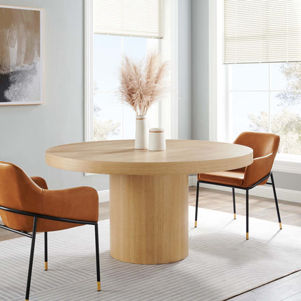 Gratify 60" Round Dining Table in Oak