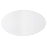 Barrel 75" Oval Dining Table in White