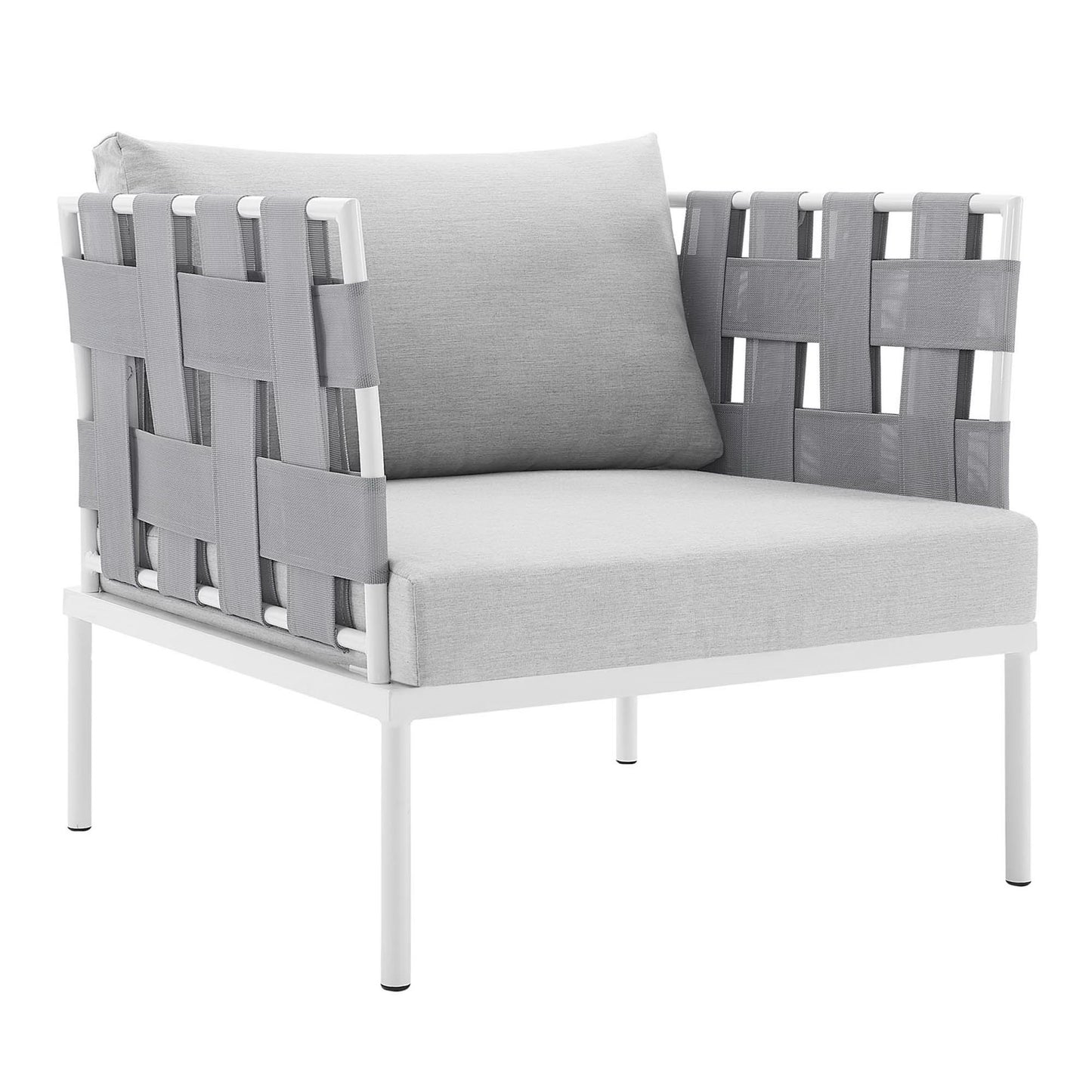 Harmony SunbrellaÂ® Outdoor Patio Aluminum Armchair by Furniture For America