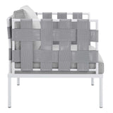 Cliff Sunbrella® Outdoor Patio Aluminum Armchair in Gray Gray