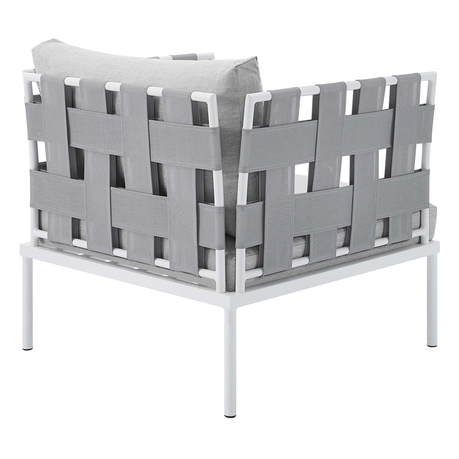 Cliff Sunbrella® Outdoor Patio Aluminum Armchair in Gray Gray