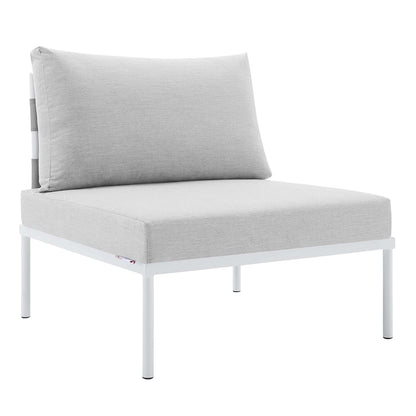 Harmony SunbrellaÂ® Outdoor Patio Aluminum Armless Chair by Furniture For America