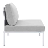 Cliff Sunbrella® Outdoor Patio Aluminum Armless Chair in Gray Gray