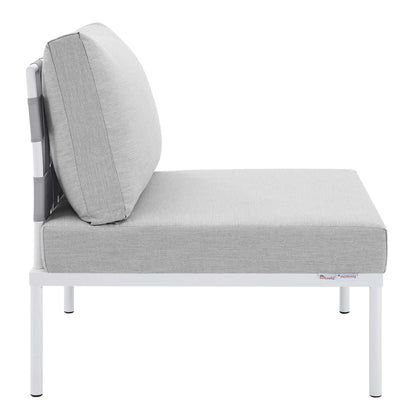 Harmony SunbrellaÂ® Outdoor Patio Aluminum Armless Chair by Furniture For America