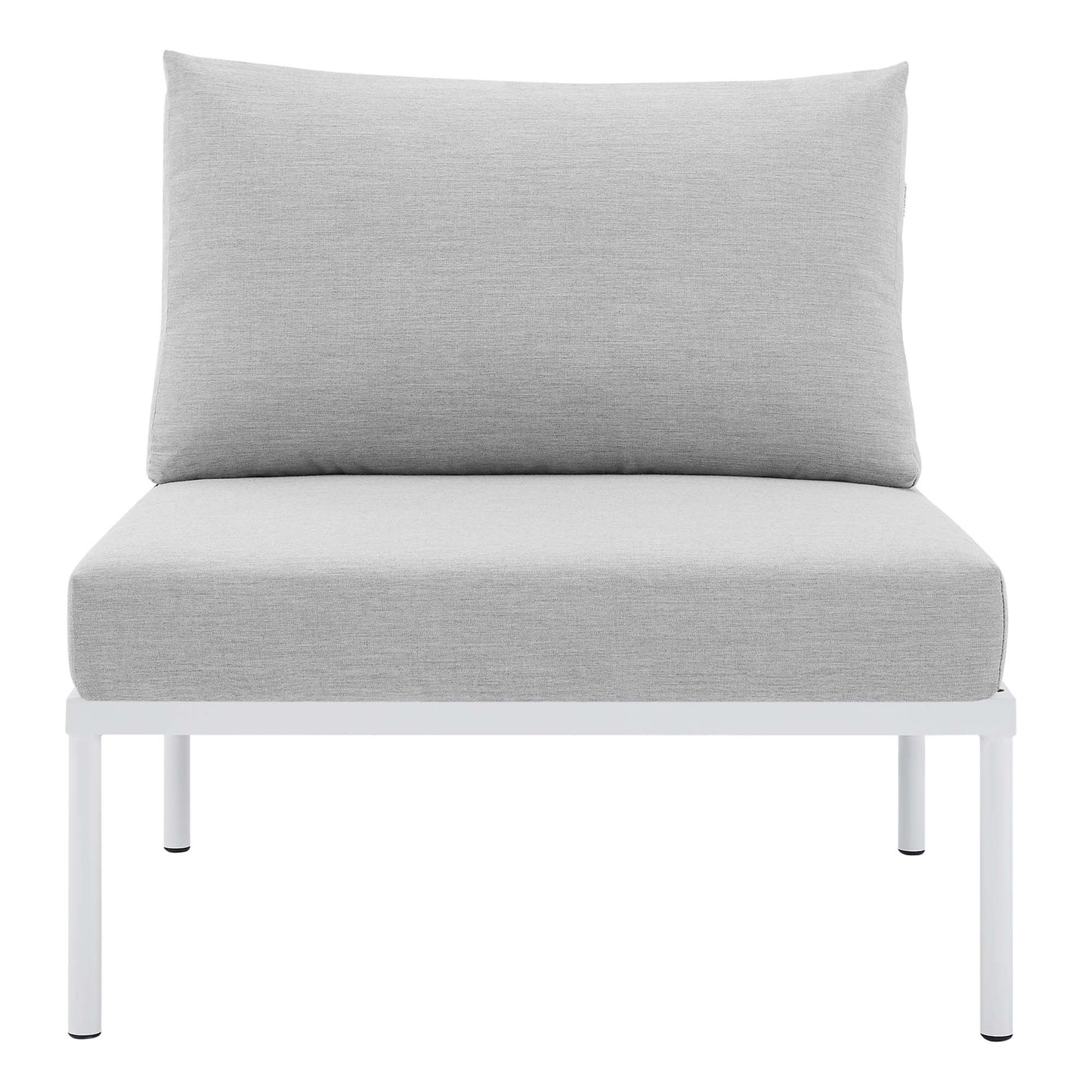 Harmony SunbrellaÂ® Outdoor Patio Aluminum Armless Chair by Furniture For America