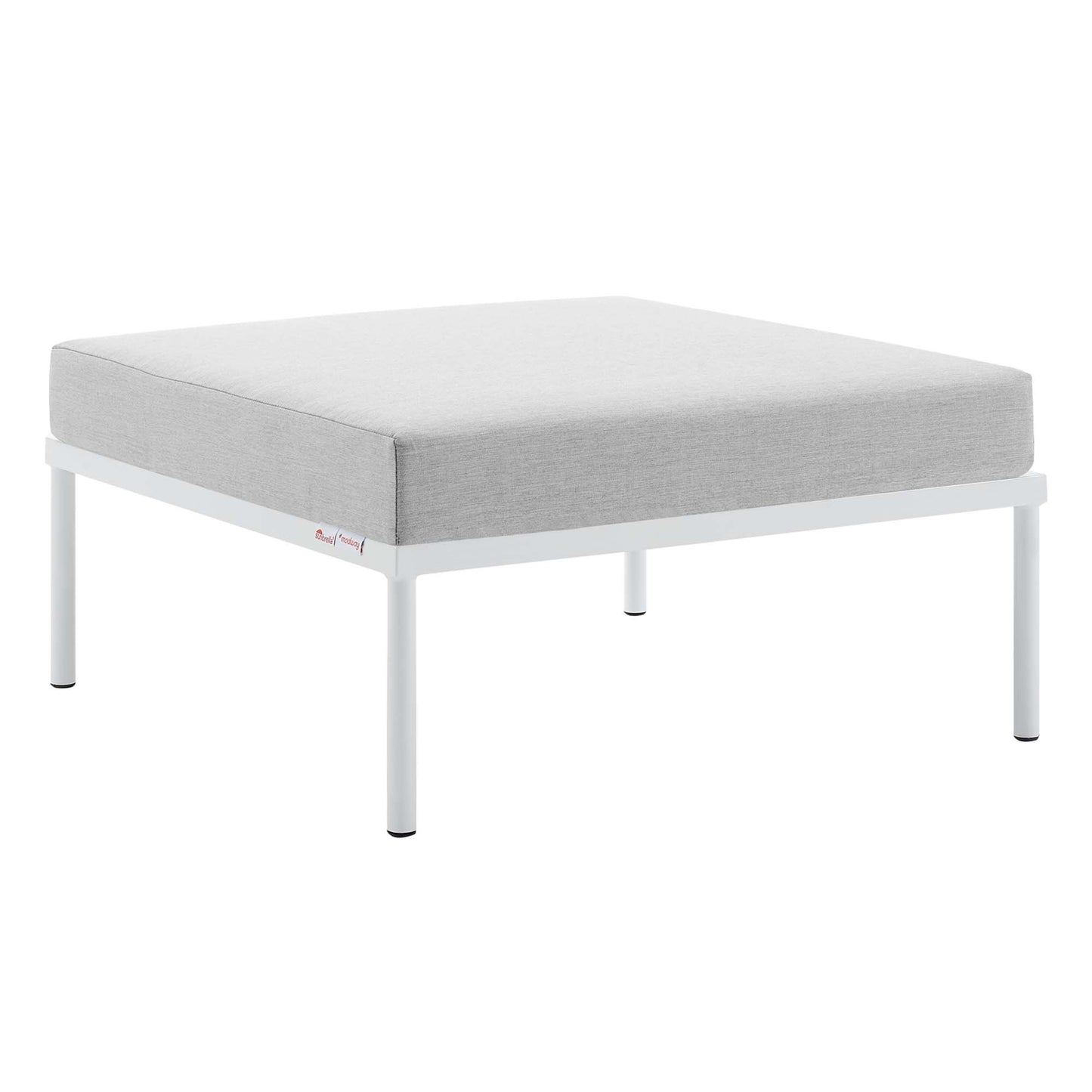 Harmony SunbrellaÂ® Outdoor Patio Aluminum Ottoman by Furniture For America