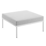 Cliff Sunbrella® Outdoor Patio Aluminum Ottoman in Gray