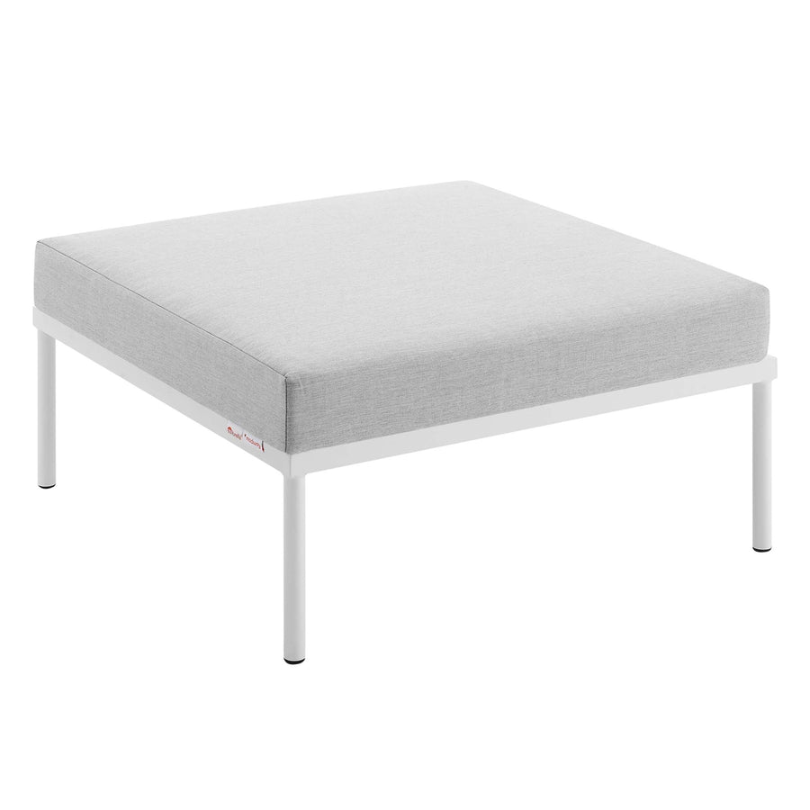 Cliff Sunbrella® Outdoor Patio Aluminum Ottoman in Gray