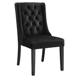 Ellison Performance Velvet Dining Chairs Set of 2 in Black