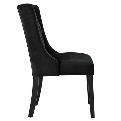Baronet Performance Velvet Dining Chairs Set of 2 by Furniture For America