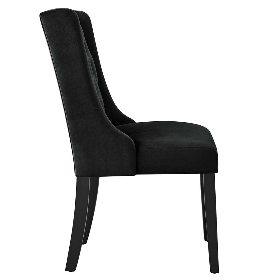 Ellison Performance Velvet Dining Chairs Set of 2 in Black