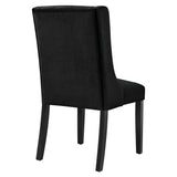 Ellison Performance Velvet Dining Chairs Set of 2 in Black