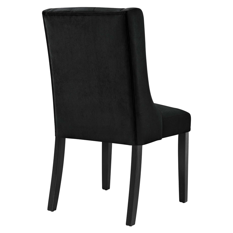 Ellison Performance Velvet Dining Chairs Set of 2 in Black