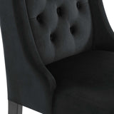 Ellison Performance Velvet Dining Chairs Set of 2 in Black