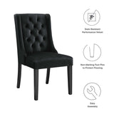 Ellison Performance Velvet Dining Chairs Set of 2 in Black