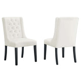 Ellison Performance Velvet Dining Chairs Set of 2 in White