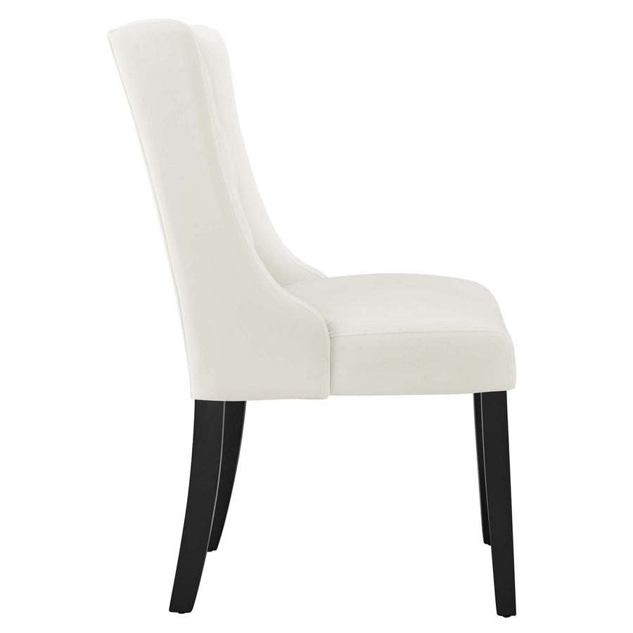 Ellison Performance Velvet Dining Chairs Set of 2 in White